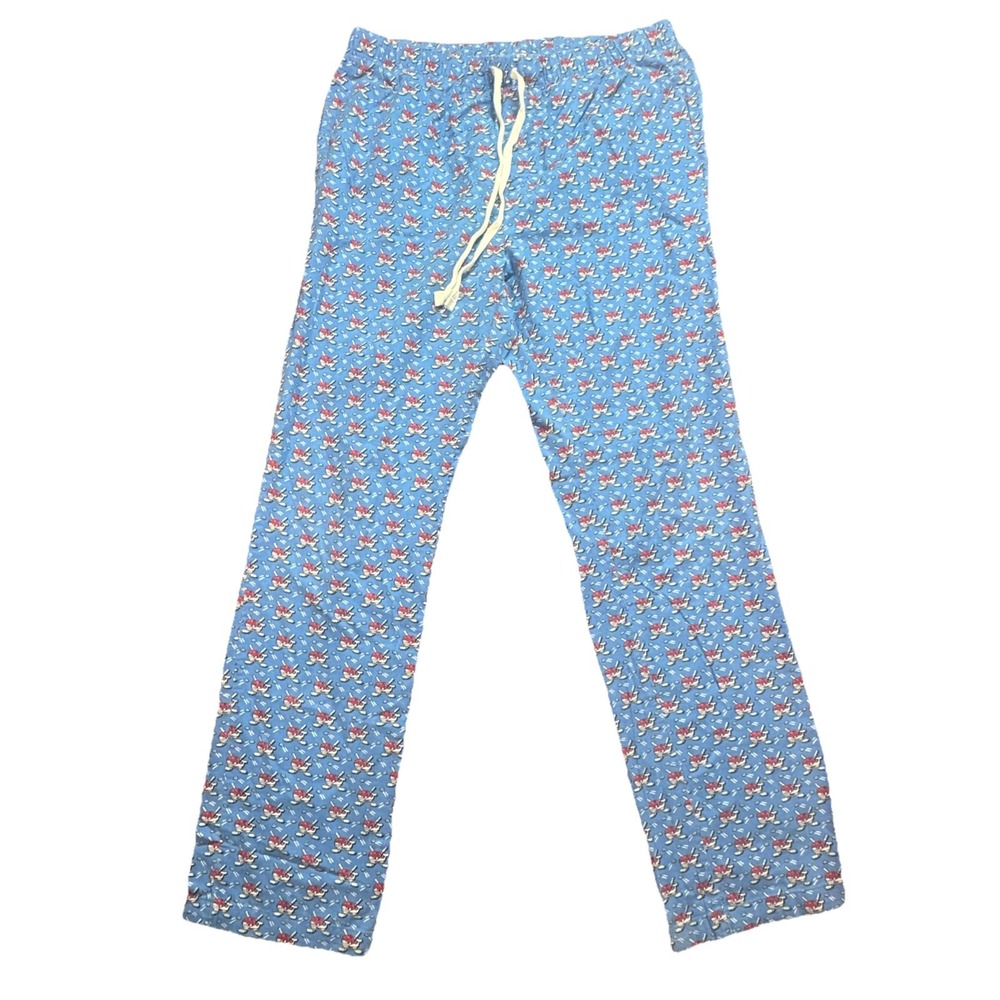 Vineyard‎ Vines Pants Mens Medium Pajama Blue Hockey Lounge Sleepwear